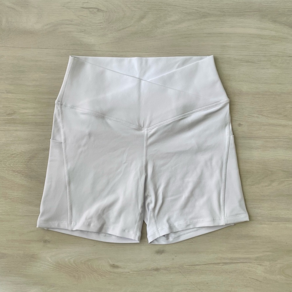 White Biker Shorts